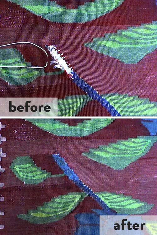 Rug repair sample 1