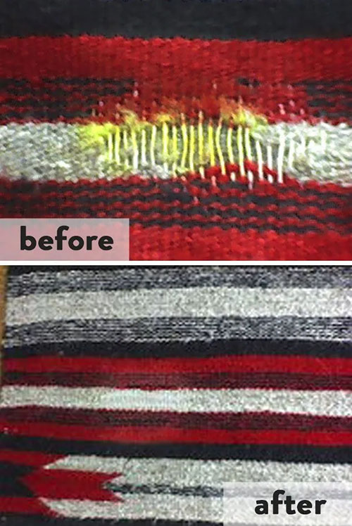 Rug repair sample 2