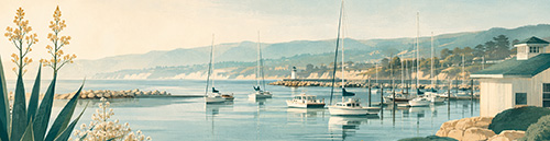 Illustration inspired by Santa Cruz Harbor